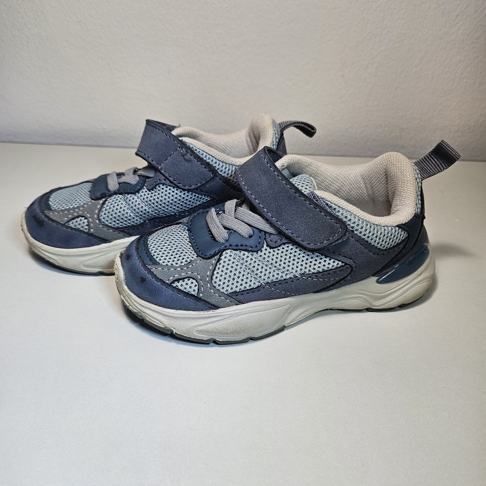 Kids Gray and Black Shoes